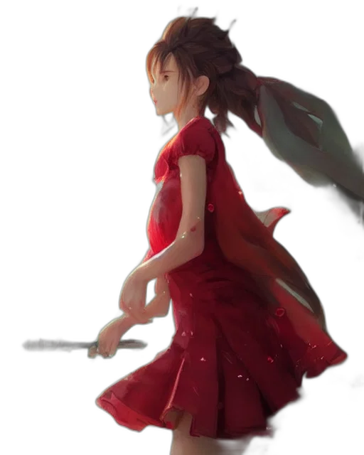 dress, sword, weapon, dragon transparent PNG cut-out