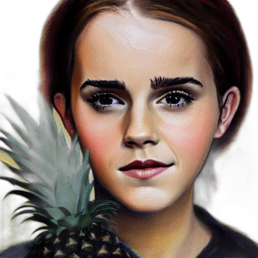 face, crown, photorealistic, oil painting, fantasy art, cartoon, emma, watson transparent PNG cut-out