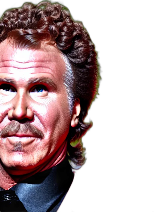face, photorealistic, comic book art, 3d render transparent PNG cut-out