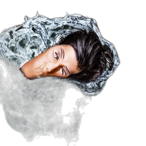 hair, mask, face, jacket transparent PNG cut-out