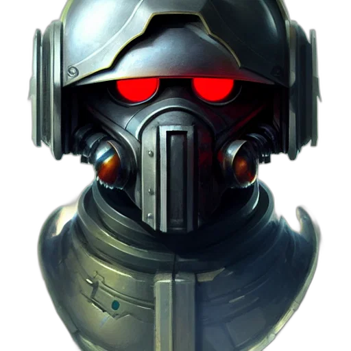 robot, mask, face, concept art transparent PNG cut-out