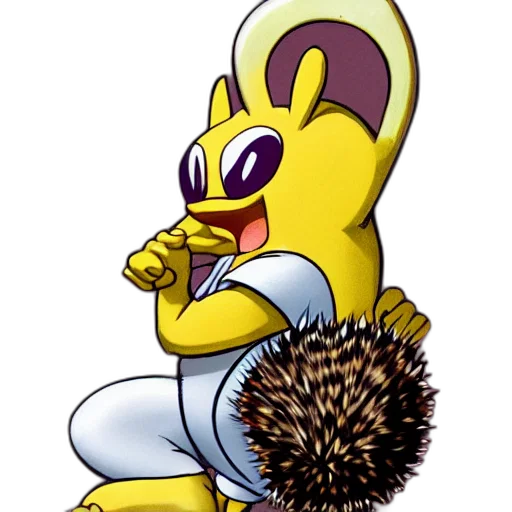 staff, animal, creature, weapon, concept art, pixel art, cartoon, 3d render transparent PNG cut-out