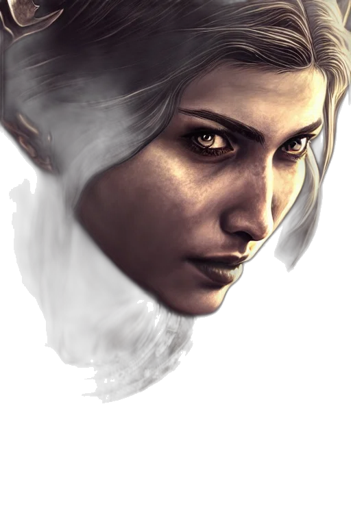 face, mask, fantasy art, concept art, photorealistic, comic book art, fire, golden transparent PNG cut-out