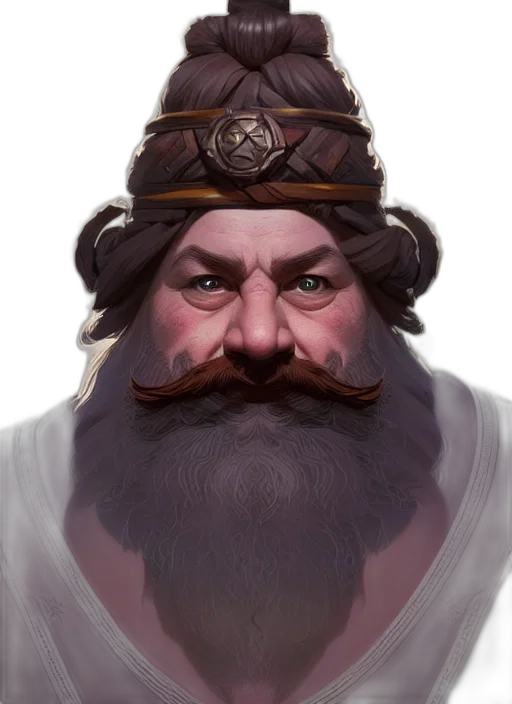face, crown, hat, staff, fantasy art, concept art, photorealistic, oil painting transparent PNG cut-out