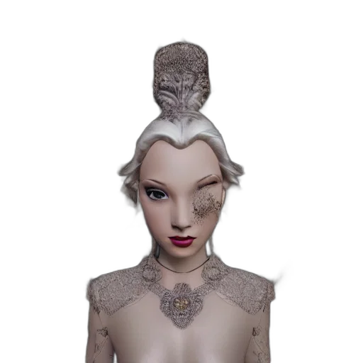 jewelry, crown, mask, hat, 3d render, fantasy art, photorealistic, concept art transparent PNG cut-out
