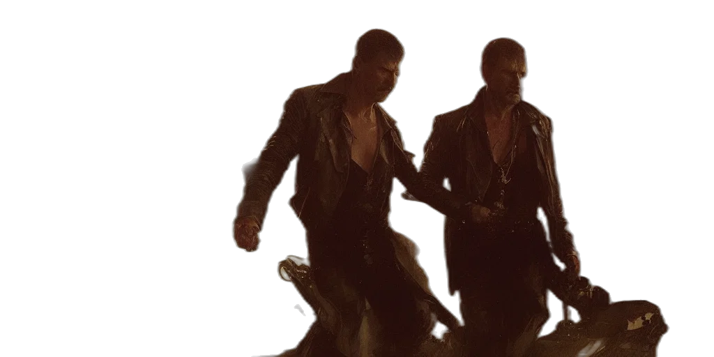 jacket, concept art, 3d render, blade, runner, movie, still, mixed transparent PNG cut-out