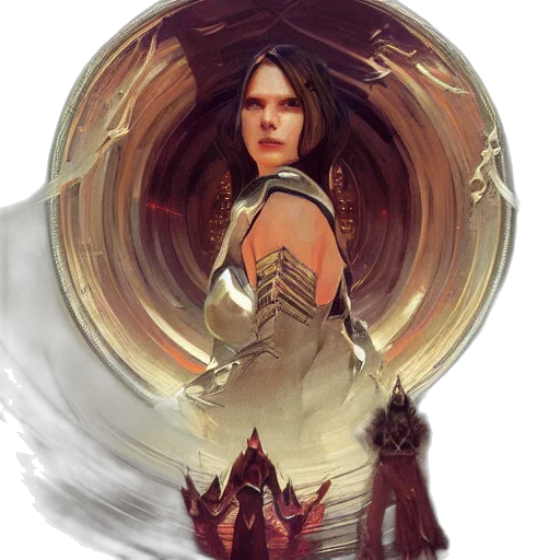 face, fantasy art, concept art, comic book art transparent PNG cut-out