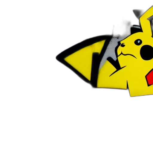 staff, animal, pixel art, 3d render, concept art, cartoon, graffiti, pikachu transparent PNG cut-out