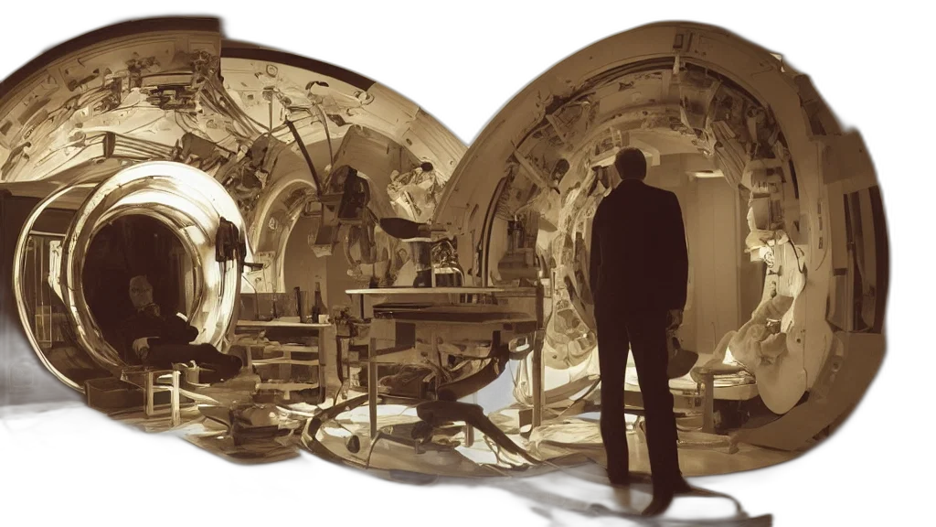 mask, concept art, outer space, mri transparent PNG cut-out