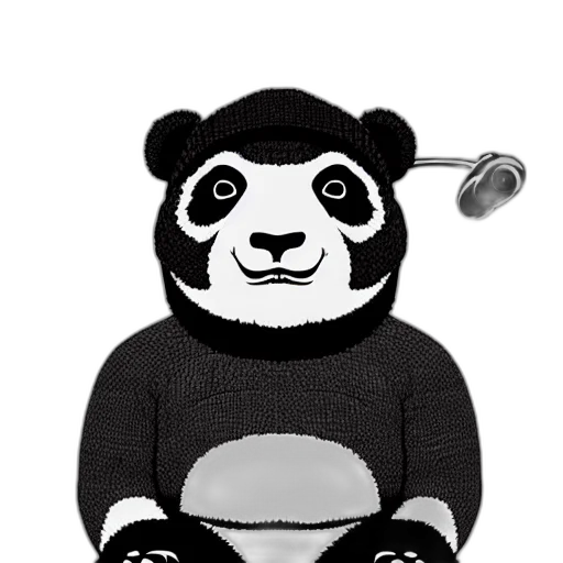 staff, animal, cartoon, pixel art, concept art, 3d render, monochrome, stoned transparent PNG cut-out