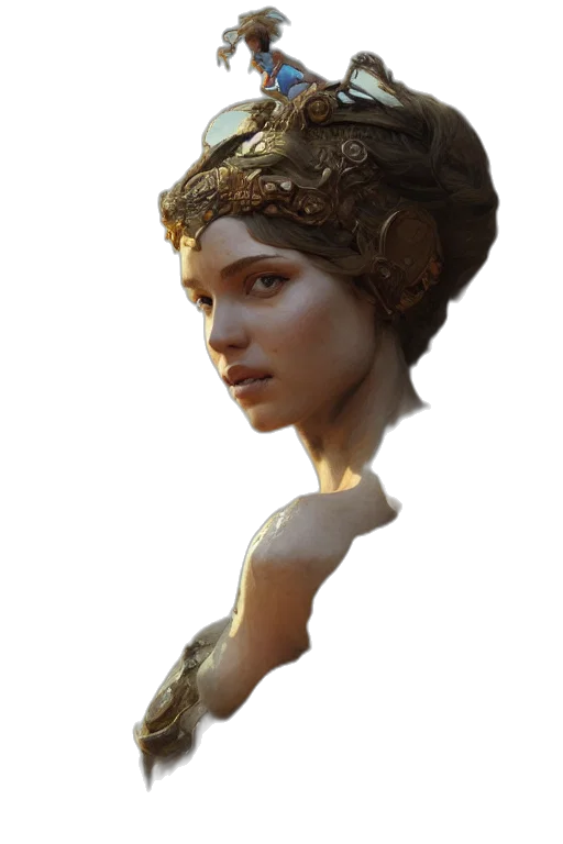 crown, face, hat, jewelry transparent PNG cut-out