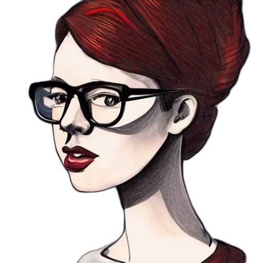 face, hair, staff, dress transparent PNG cut-out