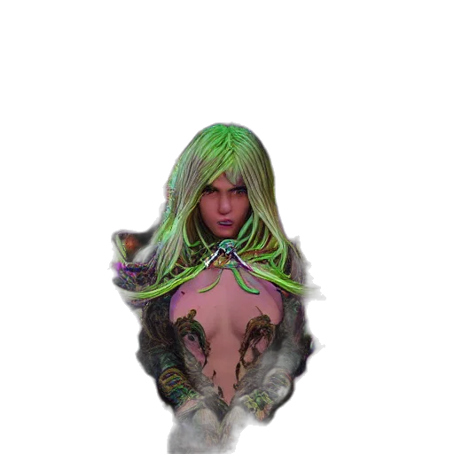 staff, creature, hair, mask transparent PNG cut-out