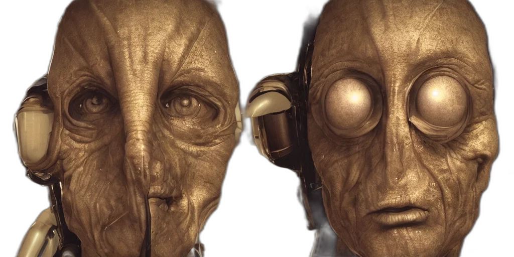 mask, face, robot, concept art transparent PNG cut-out