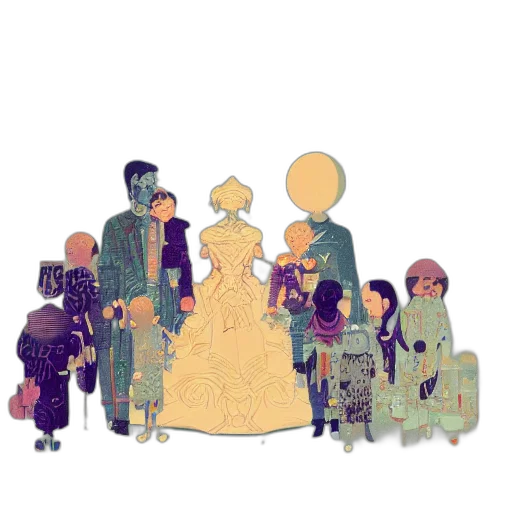 dress, crown, robot, concept art transparent PNG cut-out