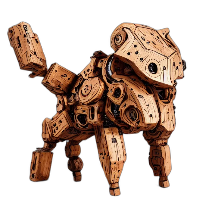robot, animal, weapon, creature, concept art, 3d render, fantasy art, highly transparent PNG cut-out