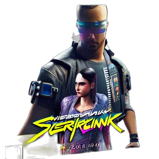 jacket, cyberpunk, concept art, 3d render transparent PNG cut-out