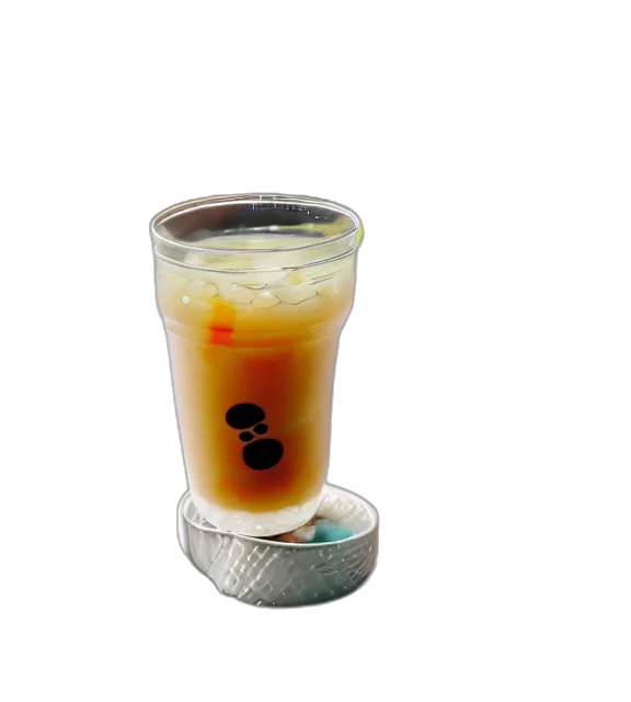 food, 3d render, photorealistic, photo, close, glass, boba, tea transparent PNG cut-out