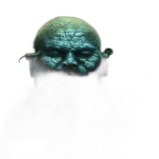 mask, face, creature, staff, concept art, 3d render, fantasy art, photorealistic transparent PNG cut-out