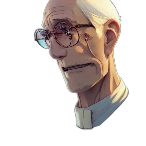 face, staff, jacket, robot transparent PNG cut-out