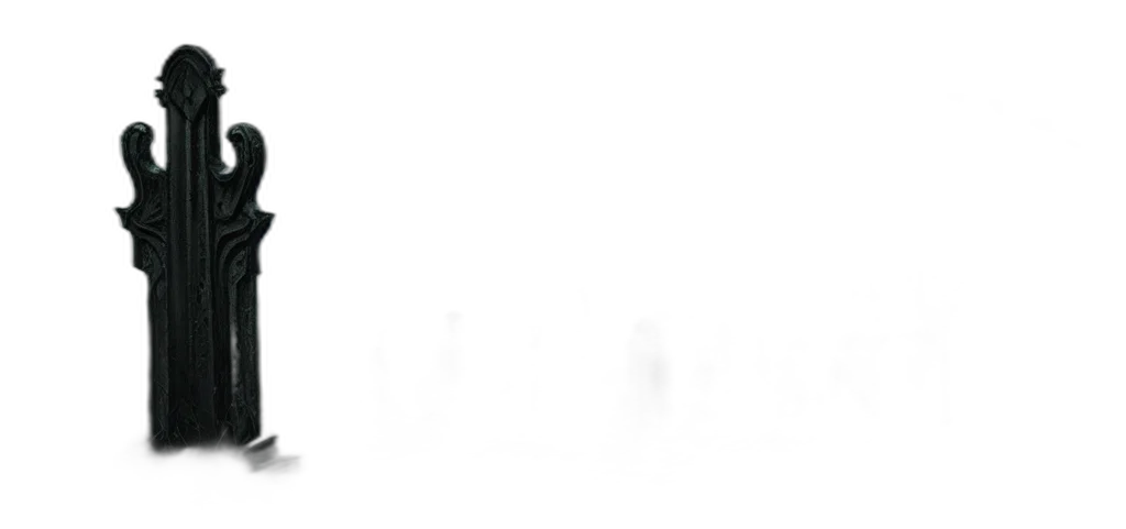 staff, monochrome, dark, haunted transparent PNG cut-out