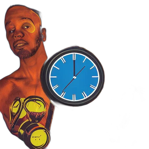 concept art, clock, ticks, faster transparent PNG cut-out