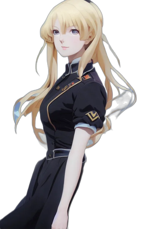 staff, dress, crown, jacket, anime, concept art, pixel art, fantasy art transparent PNG cut-out
