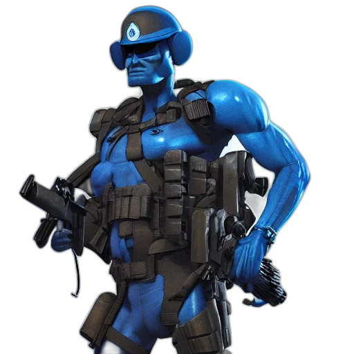robot, weapon, concept art, 3d render transparent PNG cut-out
