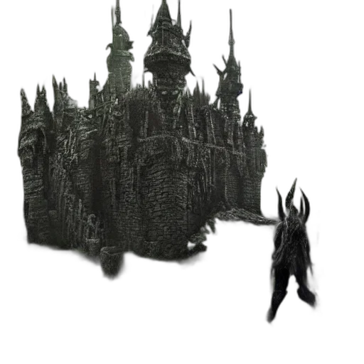 crown, creature, staff, building, concept art, fantasy art, 3d render, pixel art transparent PNG cut-out