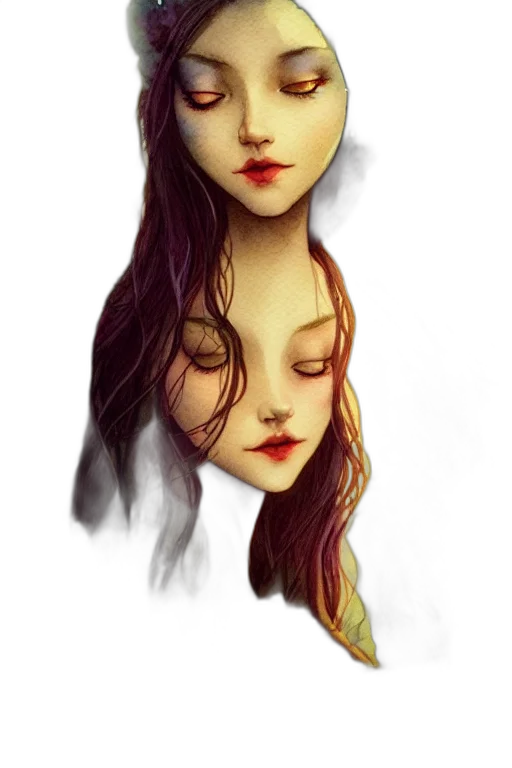 mask, face, crown, hair transparent PNG cut-out