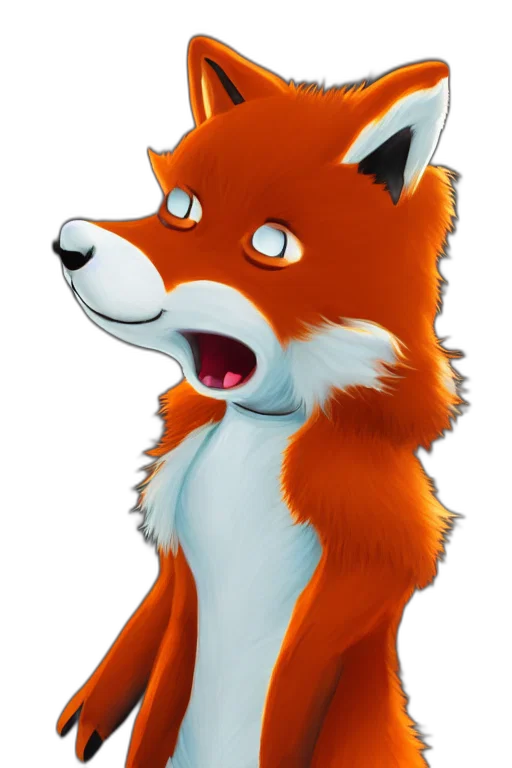 staff, animal, concept art, 3d render, pixel art, cartoon, anthropomorphic, fox transparent PNG cut-out
