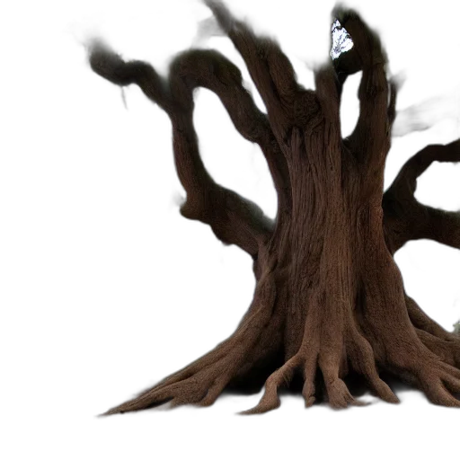 tree, hair, creature, dragon transparent PNG cut-out