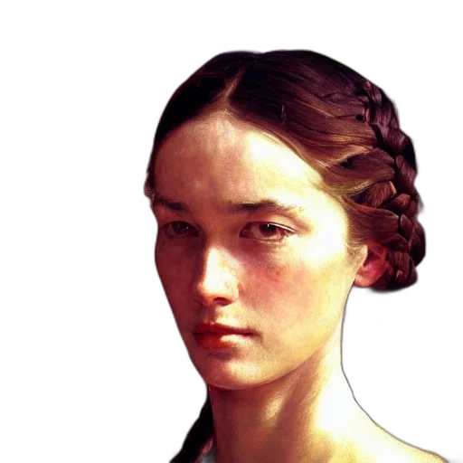 face, dress, crown, staff, photorealistic, oil painting, pixel art, concept art transparent PNG cut-out