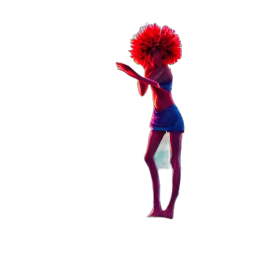 dress, flower, hat, staff, 3d render, concept art, pixel art, photorealistic transparent PNG cut-out