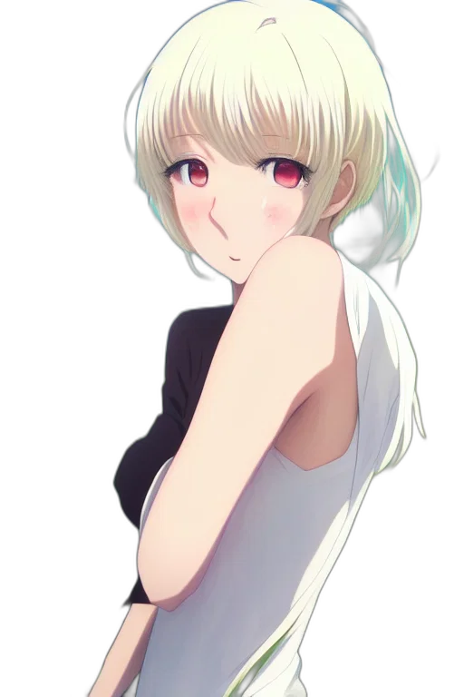 dress, staff, face, flower, anime, pixel art, cartoon, fantasy art transparent PNG cut-out