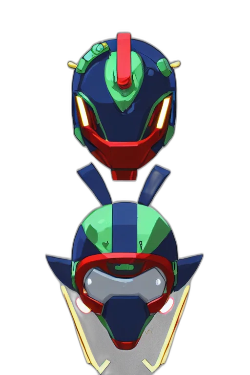 mask, robot, face, crown, concept art, 3d render, pixel art, anime transparent PNG cut-out