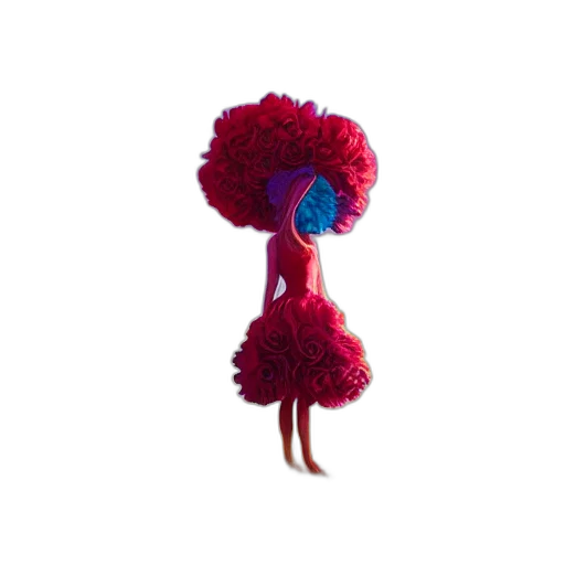 dress, hair, flower, hat transparent PNG cut-out