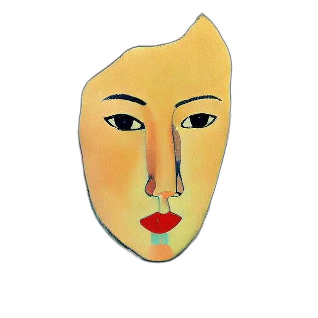 mask, face, jewelry, hat, oil painting, watercolor, photorealistic, concept art transparent PNG cut-out