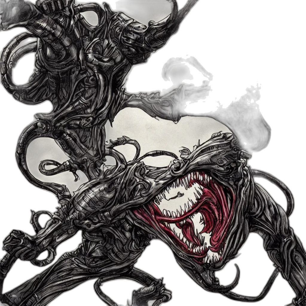 dragon, creature, staff, mask transparent PNG cut-out