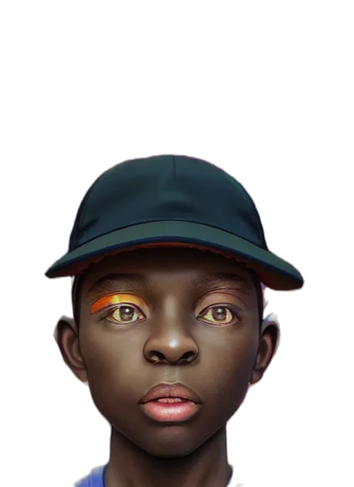 face, hat, mask, creature, photorealistic, cartoon, watercolor, concept art transparent PNG cut-out