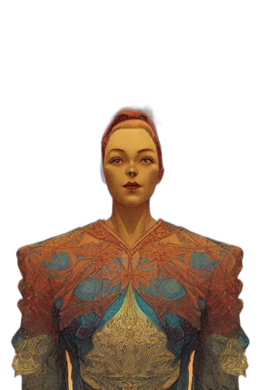 face, dress, jacket, jewelry transparent PNG cut-out
