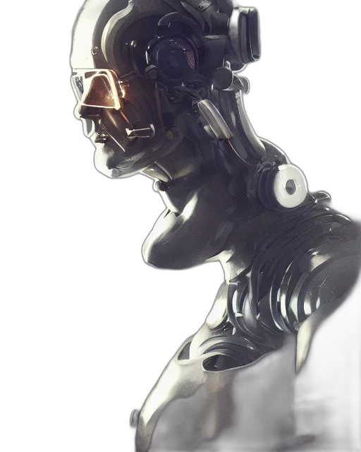 robot, mask, face, crown transparent PNG cut-out