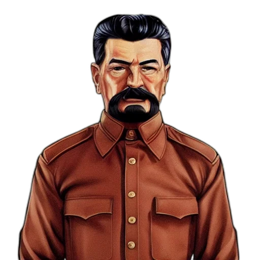 jacket, staff, face, weapon transparent PNG cut-out