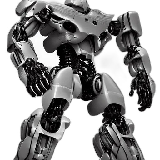 robot, weapon, 3d render, concept art transparent PNG cut-out