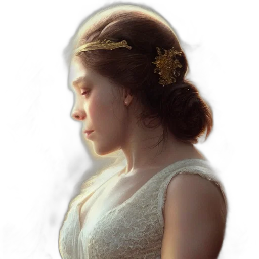 crown, dress, face, jewelry transparent PNG cut-out