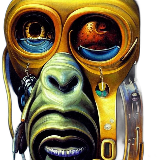 mask, robot, face, jewelry transparent PNG cut-out