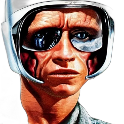 face, robot, mask, comic book art transparent PNG cut-out