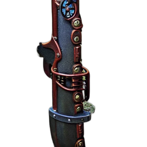 sword, weapon, staff, jewelry, 3d render, concept art, fantasy art, cyberpunk transparent PNG cut-out