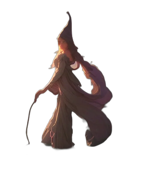 staff, creature, hat, dragon, concept art, fantasy art, pixel art, 3d render transparent PNG cut-out