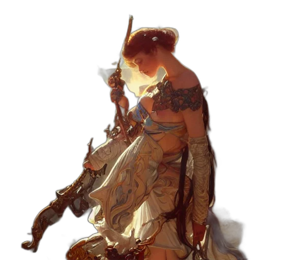 sword, staff, weapon, dragon, fantasy art, concept art, photorealistic, oil painting transparent PNG cut-out